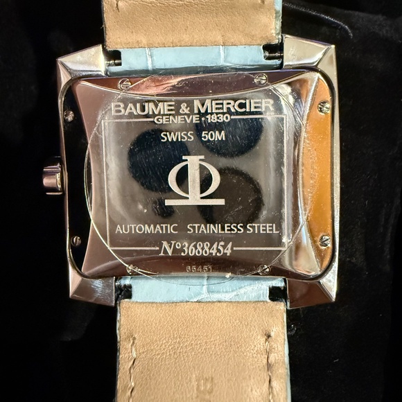 BAUME & MERCIER Watch with Diamonds for Women, Turquoise Blue Alligator Strap main image 7